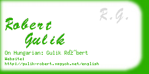 robert gulik business card